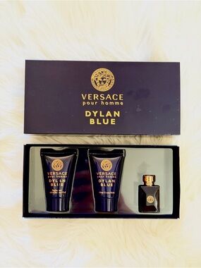Versace Dylan Blue Set - Dark Blue & Gold